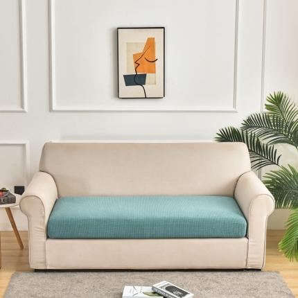 91家纺网 家纺一手货源 找家纺 飞翔 2023新款防泼水玉米绒沙发垫套 浅蓝色