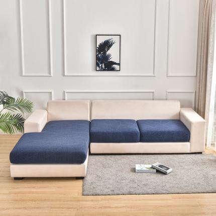 91家纺网 家纺一手货源 找家纺 飞翔2023新款防泼水大树叶防水组合沙发垫套 藏青色