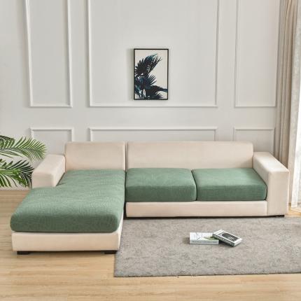 飞翔2023新款防泼水大树叶防水组合沙发垫套 豆绿色