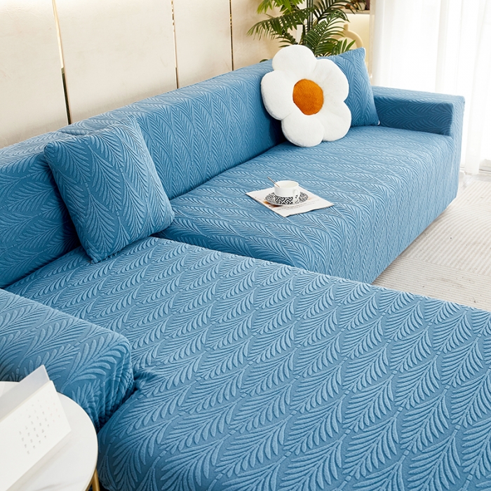 91家纺网 家纺一手货源 找家纺 （总）逐日 2023新款提花沙发套系列-叶恋