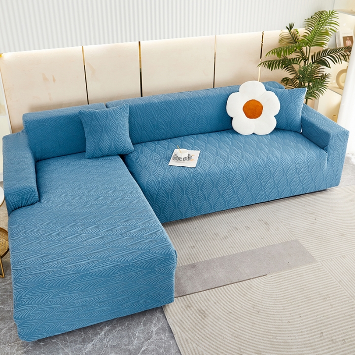 91家纺网 家纺一手货源 找家纺 （总）逐日 2023新款提花沙发套系列-叶恋