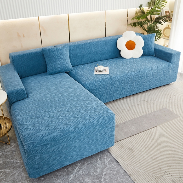 91家纺网 家纺一手货源 找家纺 （总）逐日 2023新款提花沙发套系列-叶恋