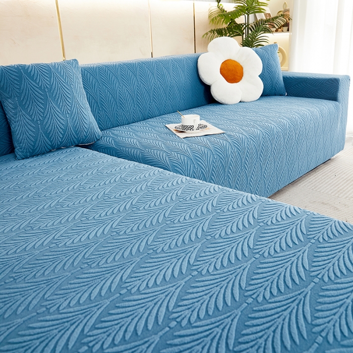 91家纺网 家纺一手货源 找家纺 （总）逐日 2023新款提花沙发套系列-叶恋