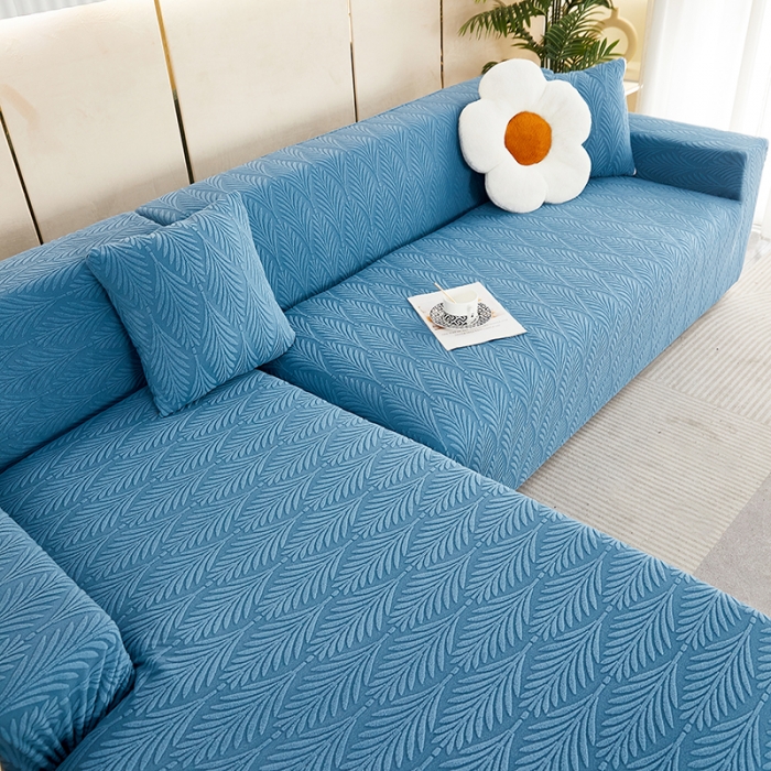 91家纺网 家纺一手货源 找家纺 （总）逐日 2023新款提花沙发套系列-叶恋