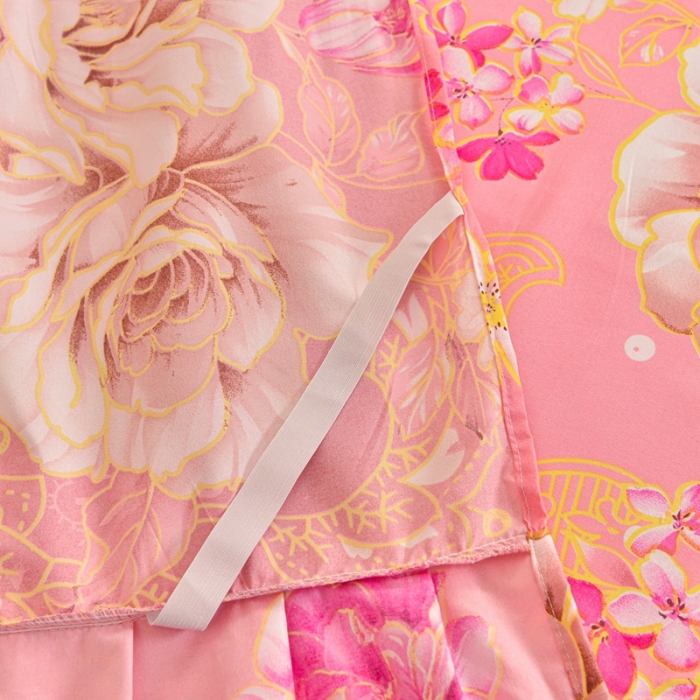 91家纺网 家纺一手货源 找家纺 小雨家纺 2026新款芦荟棉单件床裙+床裙三件套 妩媚花王