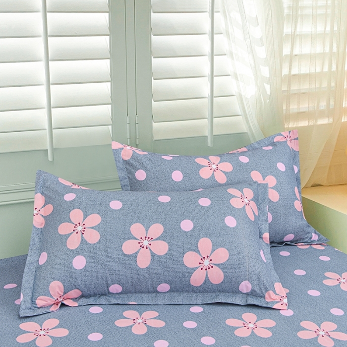 91家纺网 家纺一手货源 找家纺 小雨家纺 2026新款芦荟棉四件套 春天花园