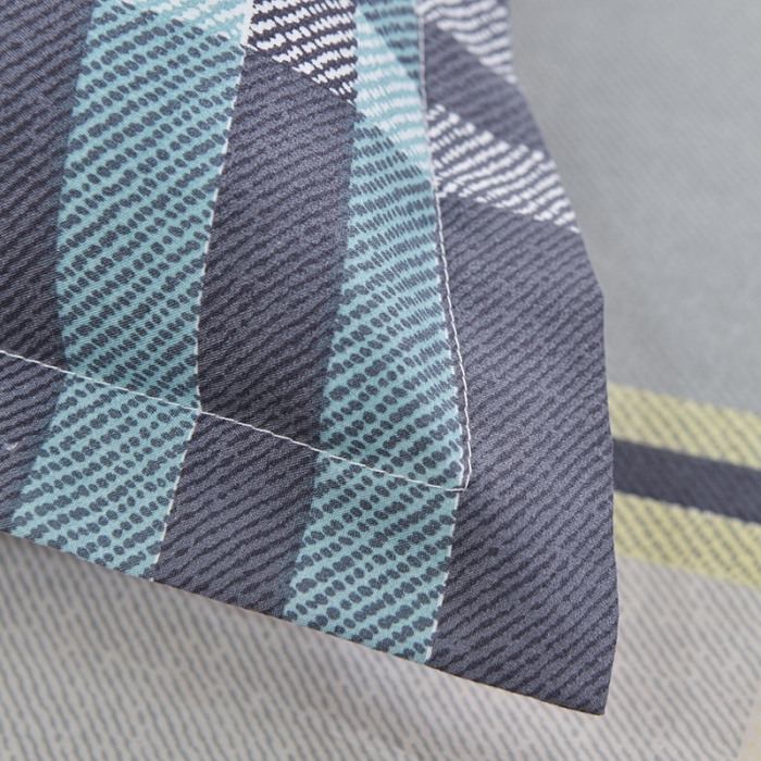 91家纺网 家纺一手货源 找家纺 小雨家纺 2026新款芦荟棉四件套 灰格格