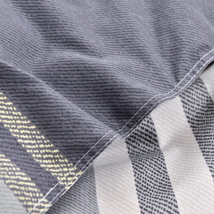 91家纺网 家纺一手货源 找家纺 小雨家纺 2026新款芦荟棉四件套 灰格格