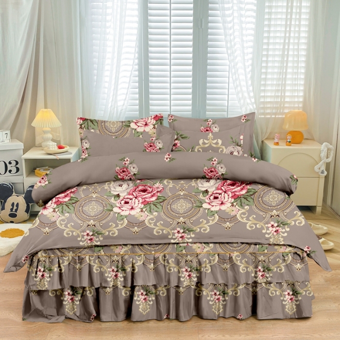 91家纺网 家纺一手货源 找家纺 小雨家纺 2026新款芦荟棉四件套 舞动青春