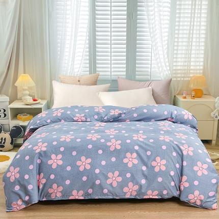 小雨家纺 2026新款芦荟棉单件被套 春天花园