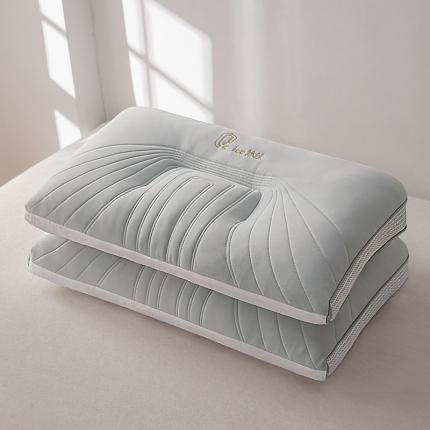 91家纺网 家纺一手货源 找家纺 贵夫人 2023新款冰丝果冻枕 灰色低枕