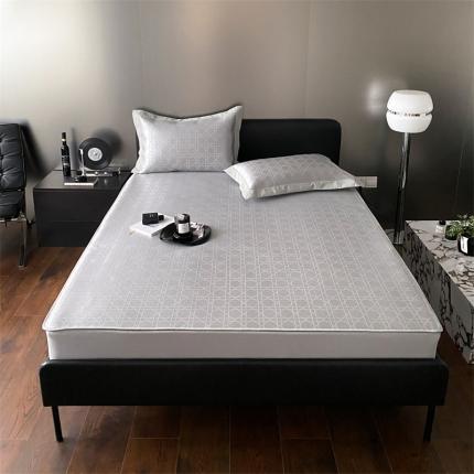 91家纺网 家纺一手货源 找家纺 （总）三味舒屋 2025新款抗菌防螨凉感提花冰丝养生席床席床笠款