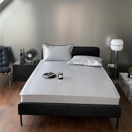 91家纺网 家纺一手货源 找家纺 （总）三味舒屋 2025新款抗菌防螨凉感提花冰丝养生席床席床笠款