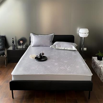 91家纺网 家纺一手货源 找家纺 （总）三味舒屋 2025新款抗菌防螨凉感提花冰丝养生席床席床笠款