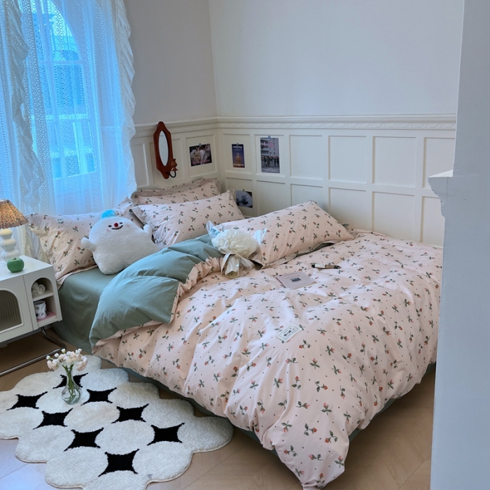 91家纺网 家纺一手货源 找家纺 （总）米粒家纺 2023新款全棉印花四件套系列