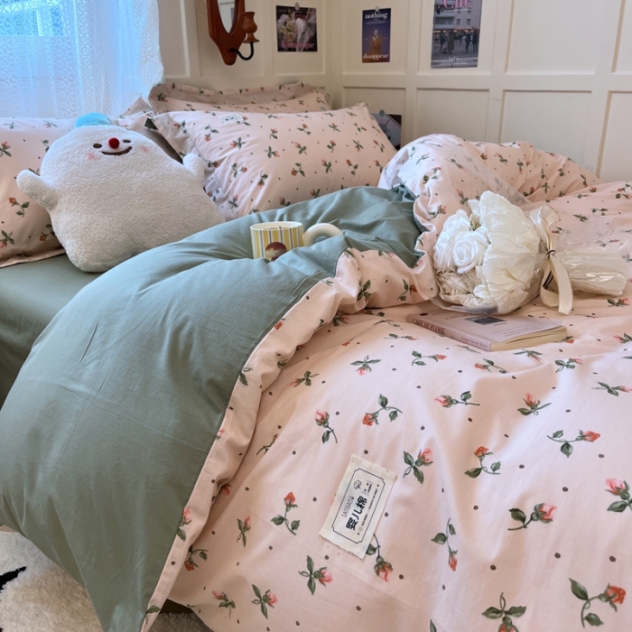 91家纺网 家纺一手货源 找家纺 （总）米粒家纺 2023新款全棉印花四件套系列