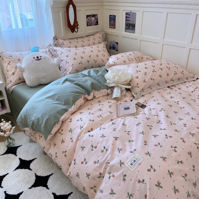 91家纺网 家纺一手货源 找家纺 （总）米粒家纺 2023新款全棉印花四件套系列