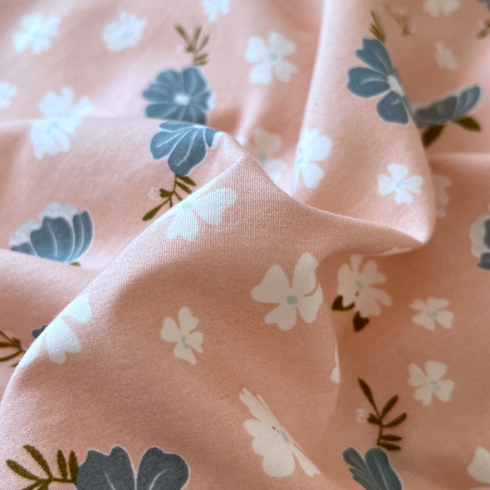 91家纺网 家纺一手货源 找家纺 米粒家纺 2023新款全棉印花四件套系列 日落晚风-粉