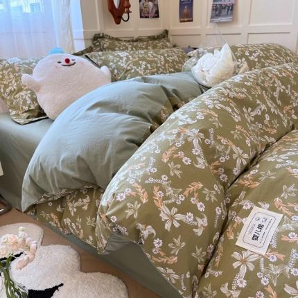 米粒家纺 2023新款全棉印花四件套系列 日沐