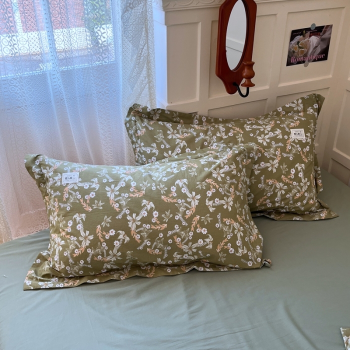 91家纺网 家纺一手货源 找家纺 米粒家纺 2023新款全棉印花四件套系列 日沐