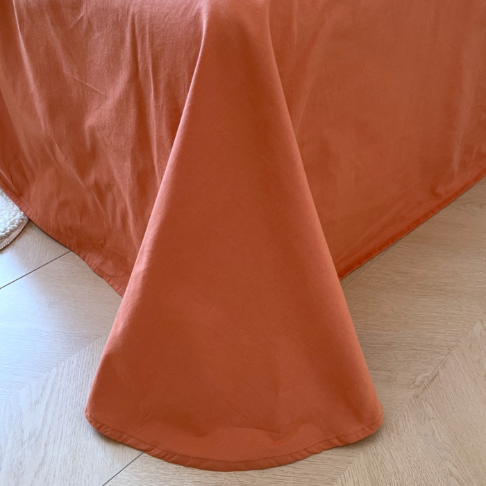 91家纺网 家纺一手货源 找家纺 米粒家纺 2023新款全棉印花四件套系列 若烟-桔