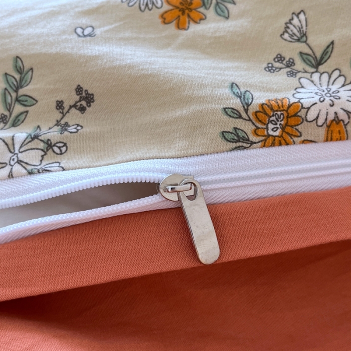 91家纺网 家纺一手货源 找家纺 米粒家纺 2023新款全棉印花四件套系列 若烟-桔