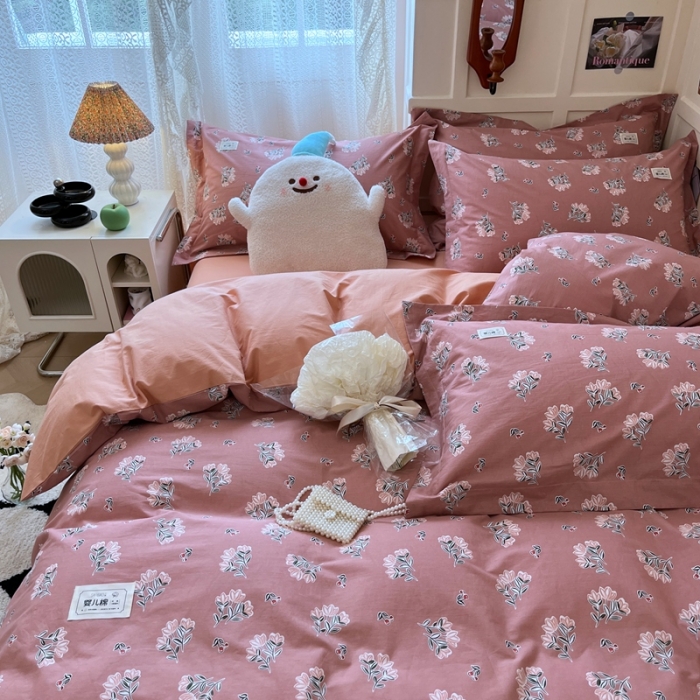 91家纺网 家纺一手货源 找家纺 米粒家纺 2023新款全棉印花四件套系列 雅挪