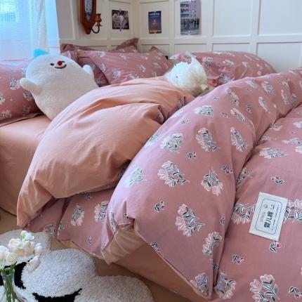 米粒家纺 2023新款全棉印花四件套系列 雅挪