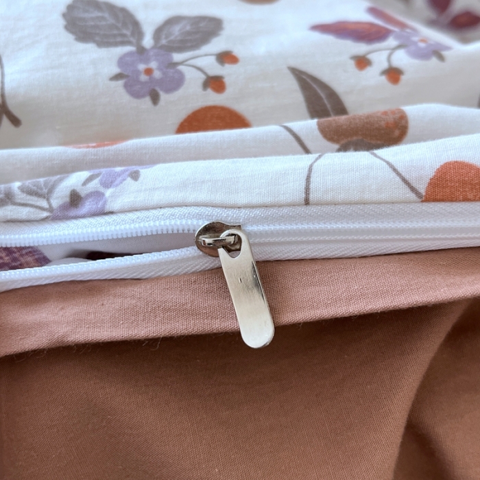 91家纺网 家纺一手货源 找家纺 米粒家纺 2023新款全棉印花四件套系列 阳光草莓-桔