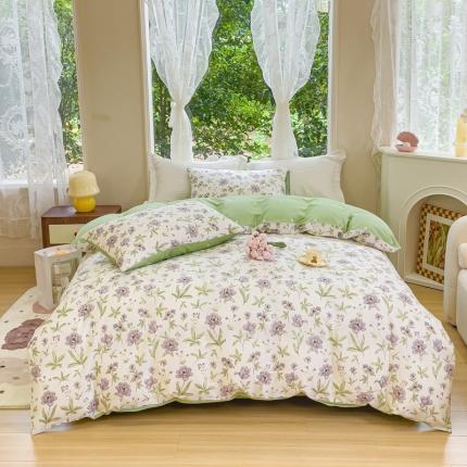 91家纺网 家纺一手货源 找家纺 珺柔家纺 2023新款13372全棉印花四件套 和风