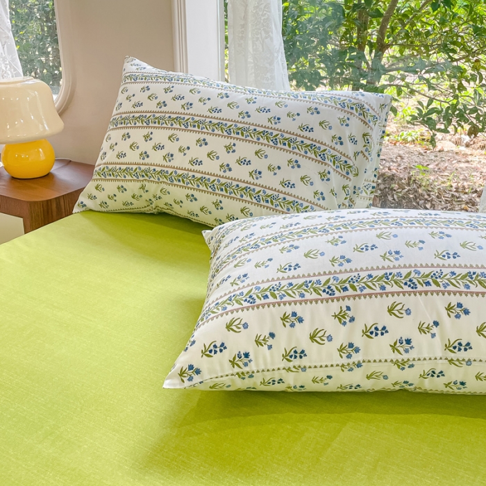 91家纺网 家纺一手货源 找家纺 珺柔家纺 2023新款13372全棉印花四件套 爱丽丝