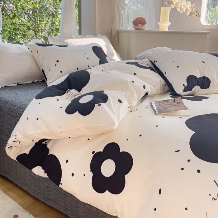 91家纺网 家纺一手货源 找家纺 珺柔家纺 2023新款13372全棉印花四件套 梵高