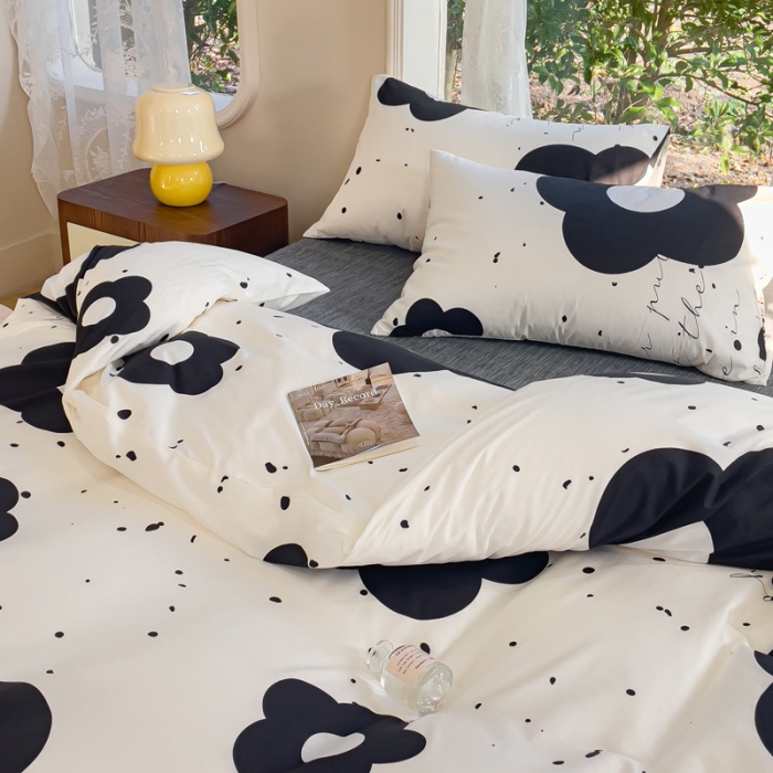 91家纺网 家纺一手货源 找家纺 珺柔家纺 2023新款13372全棉印花四件套 梵高