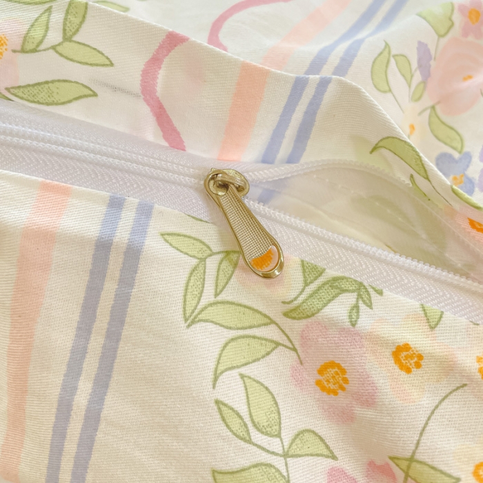 91家纺网 家纺一手货源 找家纺 珺柔家纺 2023新款13372全棉印花四件套 花香