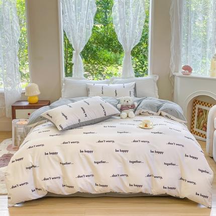 珺柔家纺 2023新款13372全棉印花四件套 简爱