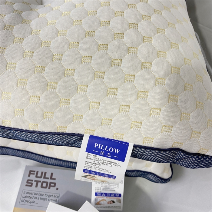 91家纺网 家纺一手货源 找家纺 拾光枕芯 2023新款3d分区透气水立方按摩颗粒柔软SPA护颈定型枕