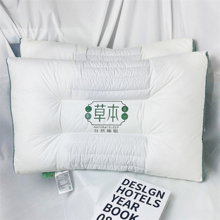 91家纺网 家纺一手货源 找家纺 (总) 拾光枕芯 2023新款全棉决明子草本二合一荞麦护颈睡眠枕芯