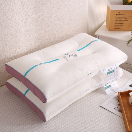 （总）拾光枕芯 2023新款小氨芯护颈乳胶立体分区羽丝绒枕头枕芯