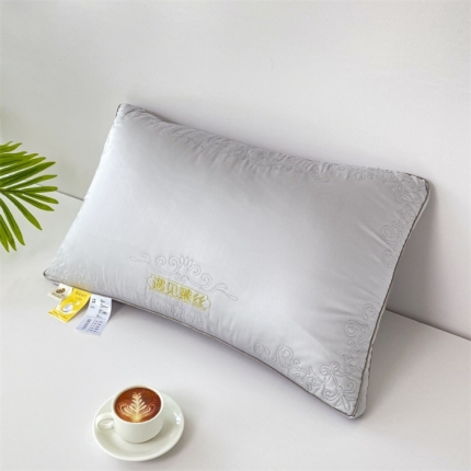 91家纺网 家纺一手货源 找家纺 （总）拾光枕芯 2023新款刺绣三维立体莫代尔纤维枕芯枕头