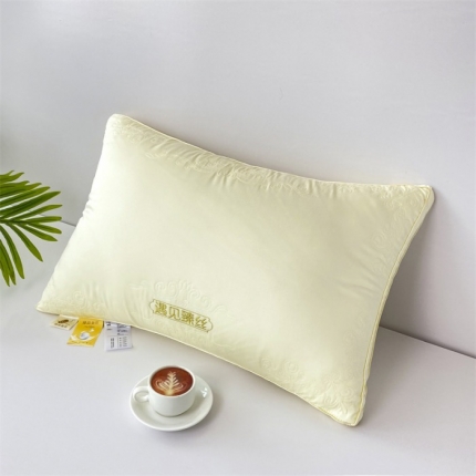 91家纺网 家纺一手货源 找家纺 （总）拾光枕芯 2023新款刺绣三维立体莫代尔纤维枕芯枕头