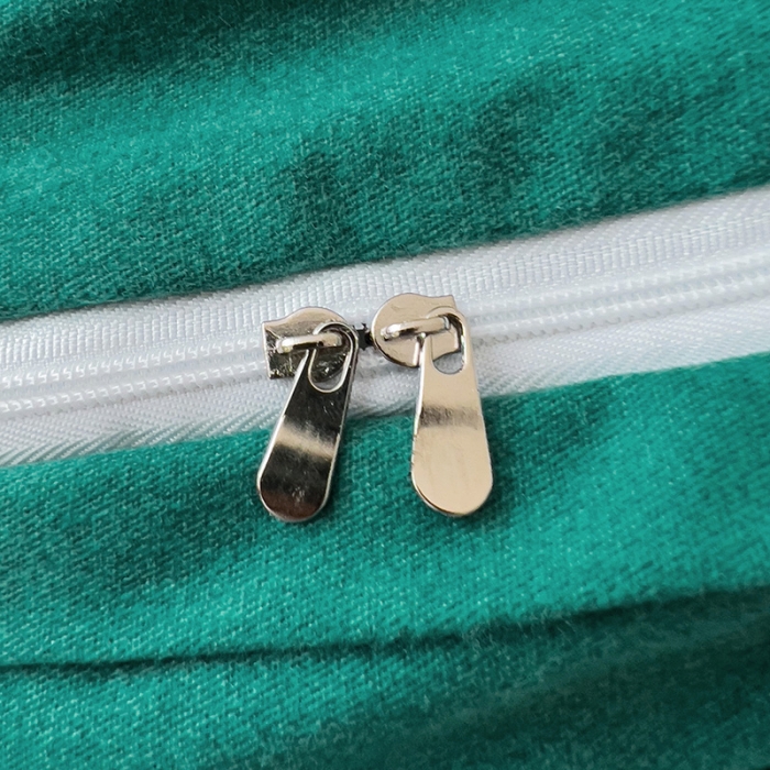 91家纺网 家纺一手货源 找家纺 品乐家纺 2023新款全棉磨毛英文字母绣系列四件套 艾丽墨绿