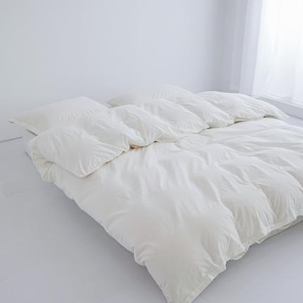 91家纺网 家纺一手货源 找家纺 （总）安莱生活 2023新款水洗棉全棉色织高支高密纽扣款工艺单品被套