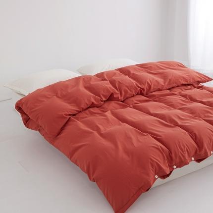 91家纺网 家纺一手货源 找家纺 （总）安莱生活 2023新款水洗棉全棉色织高支高密纽扣款工艺单品被套