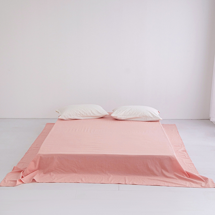 91家纺网 家纺一手货源 找家纺 （总）安莱生活 2023新款水洗棉全棉色织高支高密纽扣款工艺单品床单