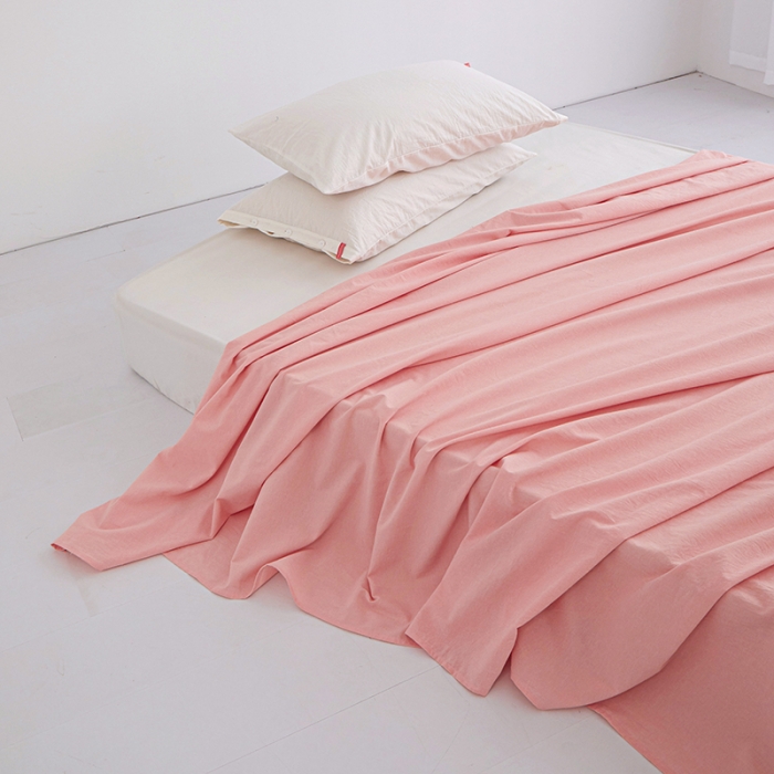 91家纺网 家纺一手货源 找家纺 （总）安莱生活 2023新款水洗棉全棉色织高支高密纽扣款工艺单品床单