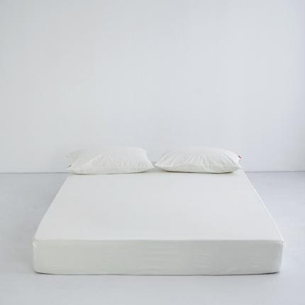 91家纺网 家纺一手货源 找家纺 安莱生活 2023新款水洗棉全棉色织高支高密纽扣款工艺单品床笠 纯白