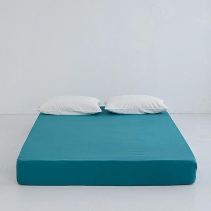 91家纺网 家纺一手货源 找家纺 安莱生活 2023新款水洗棉全棉色织高支高密纽扣款工艺单品床笠 筠雾