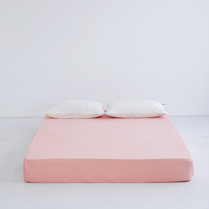 91家纺网 家纺一手货源 找家纺 （总）安莱生活 2023新款水洗棉全棉色织高支高密纽扣款工艺单品床笠