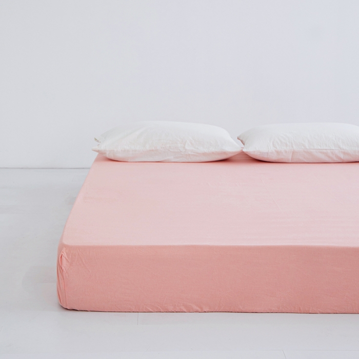 91家纺网 家纺一手货源 找家纺 （总）安莱生活 2023新款水洗棉全棉色织高支高密纽扣款工艺单品床笠