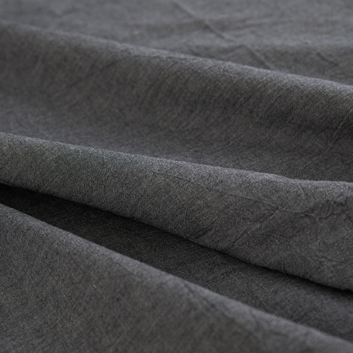 91家纺网 家纺一手货源 找家纺 安莱生活 2023新款水洗棉全棉色织高支高密纽扣款工艺单品床笠 深灰